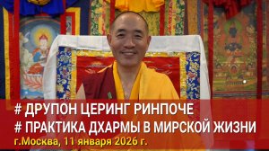 Друпон Церинг Ринпоче. Практика Дхармы в мирской жизни