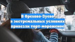В Орехово-Зуево в экстремальных условиях привезли торт-мороженое
