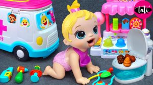 Мультфильм для детей и малышей. Игрушки, куклы, машинки. Залипательное видео. Распаковка. ASMR 15