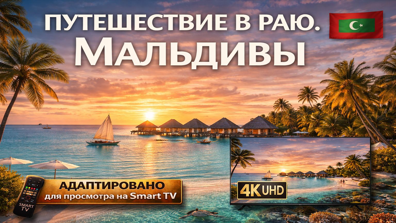 Путешествие в раю. Мальдивы | Видео в 4К (UHD) смотреть онлайн