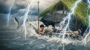 Выживание на плоту: шторм уничтожил мой плавучий плот из мусора  / Восстановление вместе с собакой