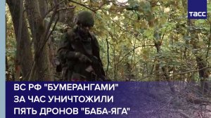 Боец Физрук: ВС РФ "Бумерангами" за час уничтожили пять дронов "Баба-яга"