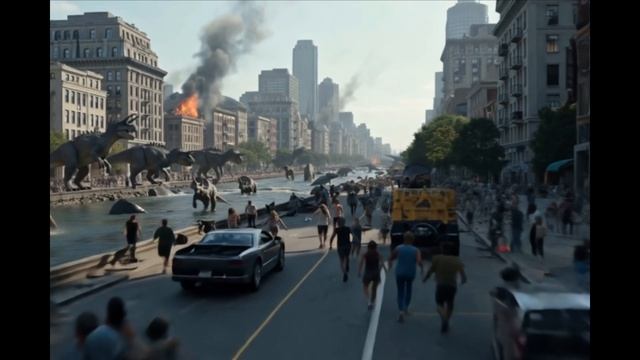 Огромные монстры в городе. Зачистка от ящеров. Фильм АI смотреть онлайн