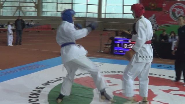 РУКОПАШНЫЙ БОЙ ЗА ВЫХОД В ФИНАЛ Лукьянов Алексей 16 лет -Жаров Егор 17 лет  до 57кг