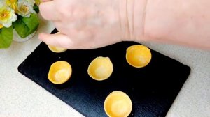 Вегетарианская закуска в корзиночках. Очень вкусная! Обзор приготовления.