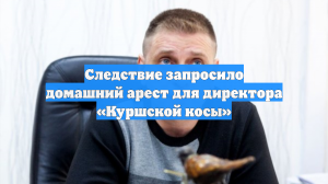 Суд может отправить директора нацпарка «Куршская коса» под домашний арест