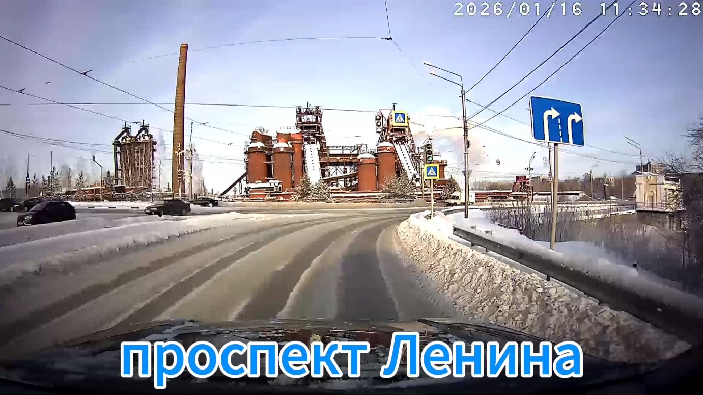 пр-кт Ленина из окна авто Нижний Тагил смотреть онлайн