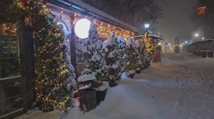 Снегопад в Барановичах. 08.01.2026 г.