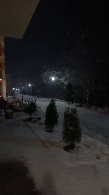 2026 год в Сукко оказался урожайным на снег. Ночной ЖК Кипарис. смотреть онлайн