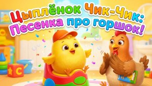 Песенка про ГОРШОК 🚽 Как приучить ребенка к горшку? Мультик Цыпленок Чик-Чик