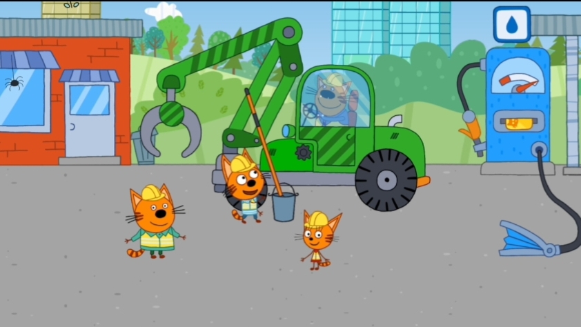 ТРИ КОТА🐱😺🐱 Стройка 🏗️ 🧱🏘️ |мультфильм для детей | мультик малышам 👶| мамам смотреть онлайн