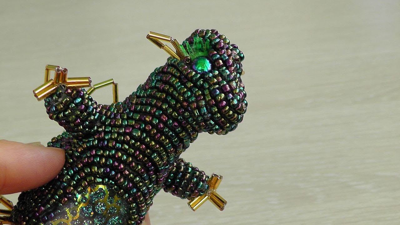 Красота из туалетной бумаги, проволоки и бисера. Игрушка дракон своими руками. Дракон из бисера смотреть онлайн