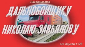 Дальнобойщику Николаю Завьялову. Шоферская. Михаил Шелег