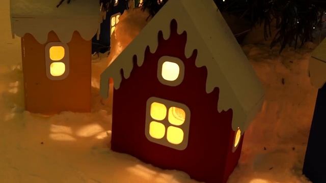 Ледовый городок ёлка село Зубово