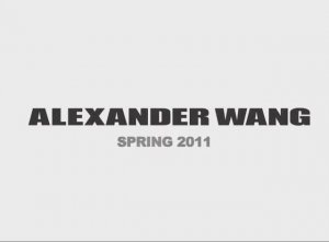 Показ женской коллекции Alexander Wang весна-лето 2011