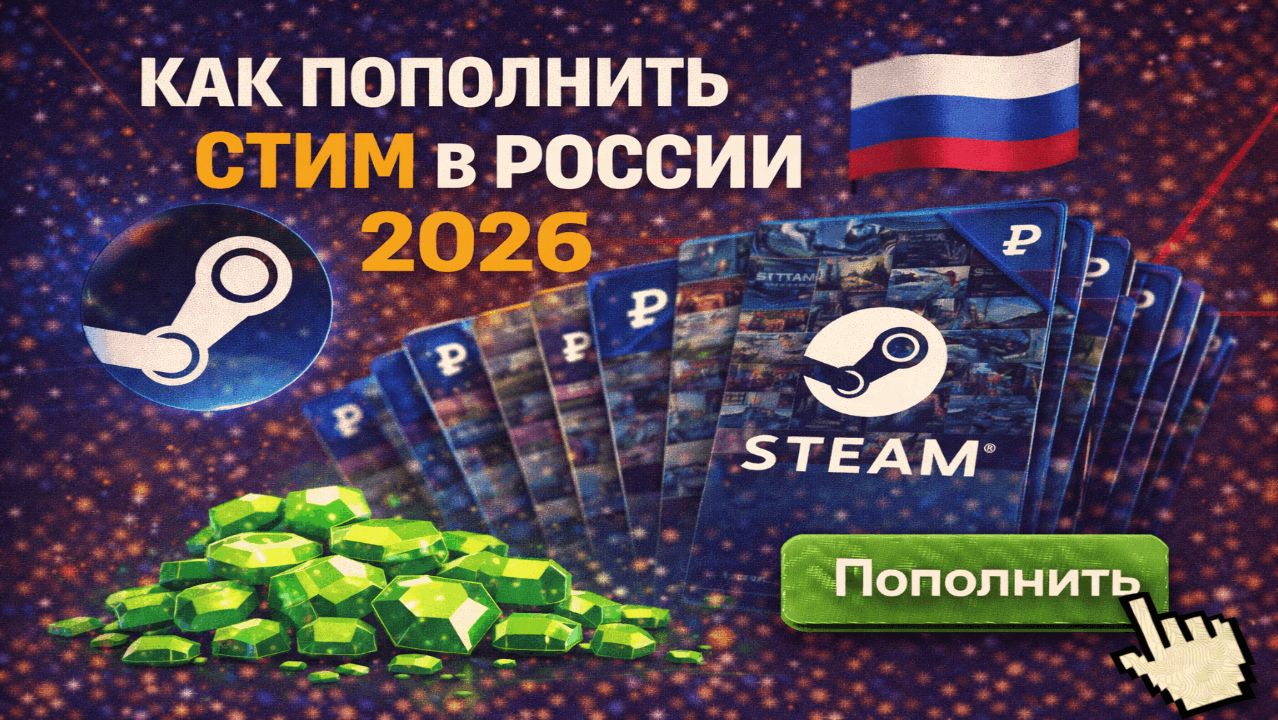 Как пополнить стим в России 2025 выгоднее смотреть онлайн
