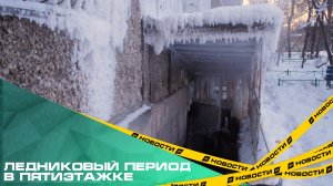 Ледниковый период в пятиэтажке. Дом на Свердловском проспекте покрылся инеем