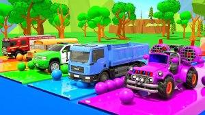 Мультяшки про машинки для детей. Песенка про весёлые машинки. Песенка и мультик для детей.