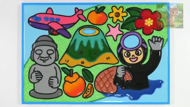 Туризм на острове Чеджудо, Туризм в Корее Рисование желе, Раскрашивание пенопластовой глины смотреть онлайн