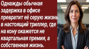 Истории для Вас/Однажды обычная задержка в офисе превратит её серую жизнь../Жизненные истории