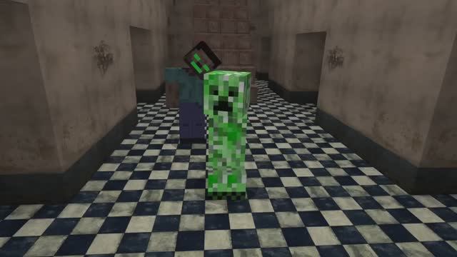 Веселый класс Херобрина Часть 4 (анимация Minecraft) смотреть онлайн