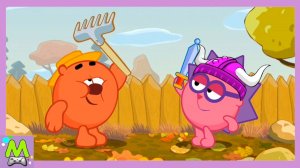 Смешарики Необычные Приключения Копатыча в Лесу.Поможем Медведю Добраться до Меда.Мультик Игра