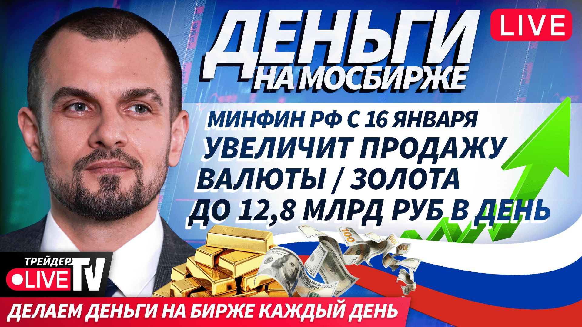Итоги недели на бирже: что было интересного? | 16.01.26 | Live Трейдер ТВ смотреть онлайн