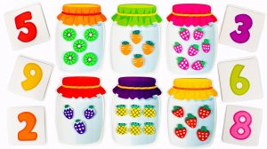 Математика для Дошкольников. Банки с Ягодами и Фруктами.