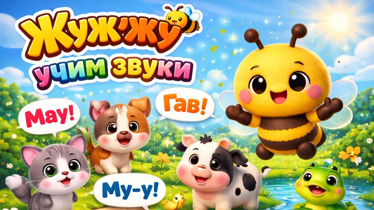 Пчелка Жужужу учит звуки. 9 серия Детский мультик смотреть онлайн