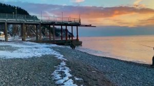 Ольгинка.Январь.Пляж