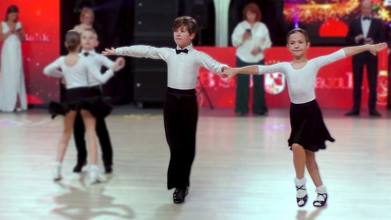 Дети 1 (до 10 лет) (Шт): медленный вальс, ча-ча-ча, джайв. . Belarus Open Cup 2025 / бальные танцы смотреть онлайн