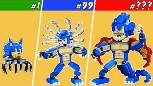 LEGO SONIC The Hedgehog Evolution полная трансформация  Все формы, которых вы ещё не видели