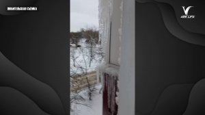 Сосульки на ул. Калинина 57 г. Воскресенск