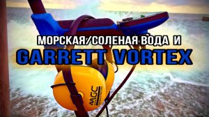 Металлоискатель Garrett Vortex VX9 как работает в морской воде. Поведение Вортекса в соленной воде .