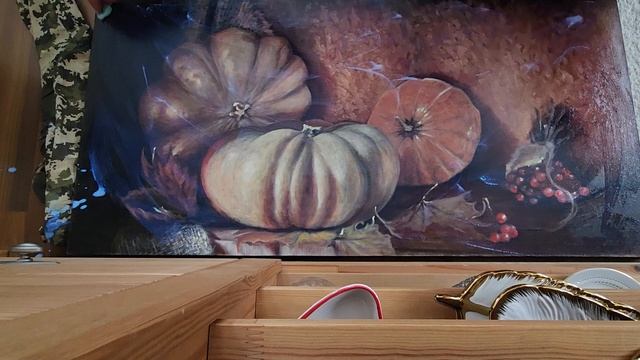 покрываю картину лаком. смотреть онлайн