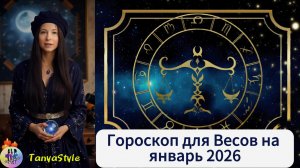 ВЕСЫ Гороскоп на январь 2026