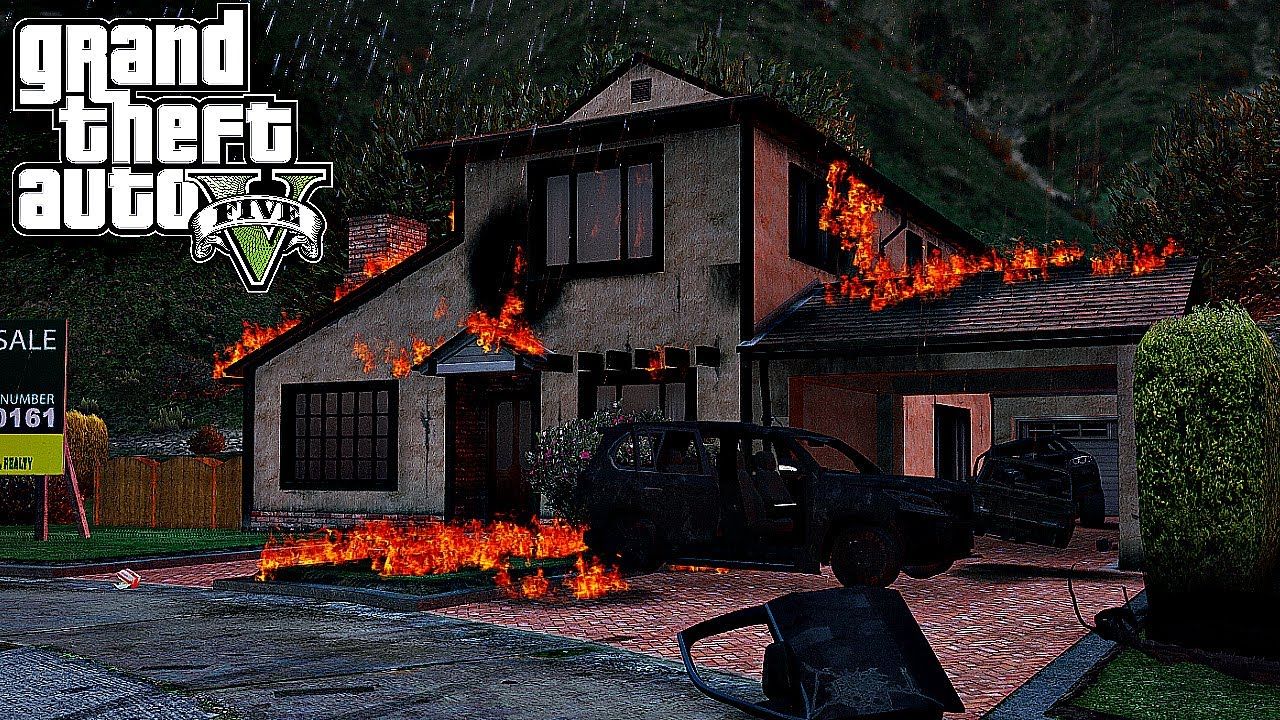 GTA 5 | Снести дом, надавив на педаль газа после того, как Франклин привяжет канат к стойке! смотреть онлайн