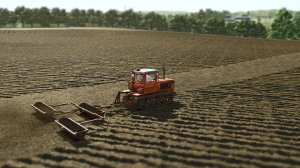 ДТ-75 с катками после пахоты Farming Simulator 25