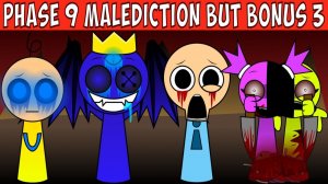 INCREDIBOX SPRUNKI🎵 ФАЗА 9💀 MALEDICTION... НО BONUS 3🎁✨ ТРЕТИЙ УРОВЕНЬ КОШМАРА!😱🔥