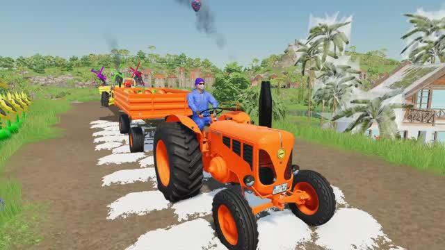 МУЛЬТИКИ про ТРАКТОР: день на ФЕРМЕ — труд и радость в каждом кадре! смотреть онлайн