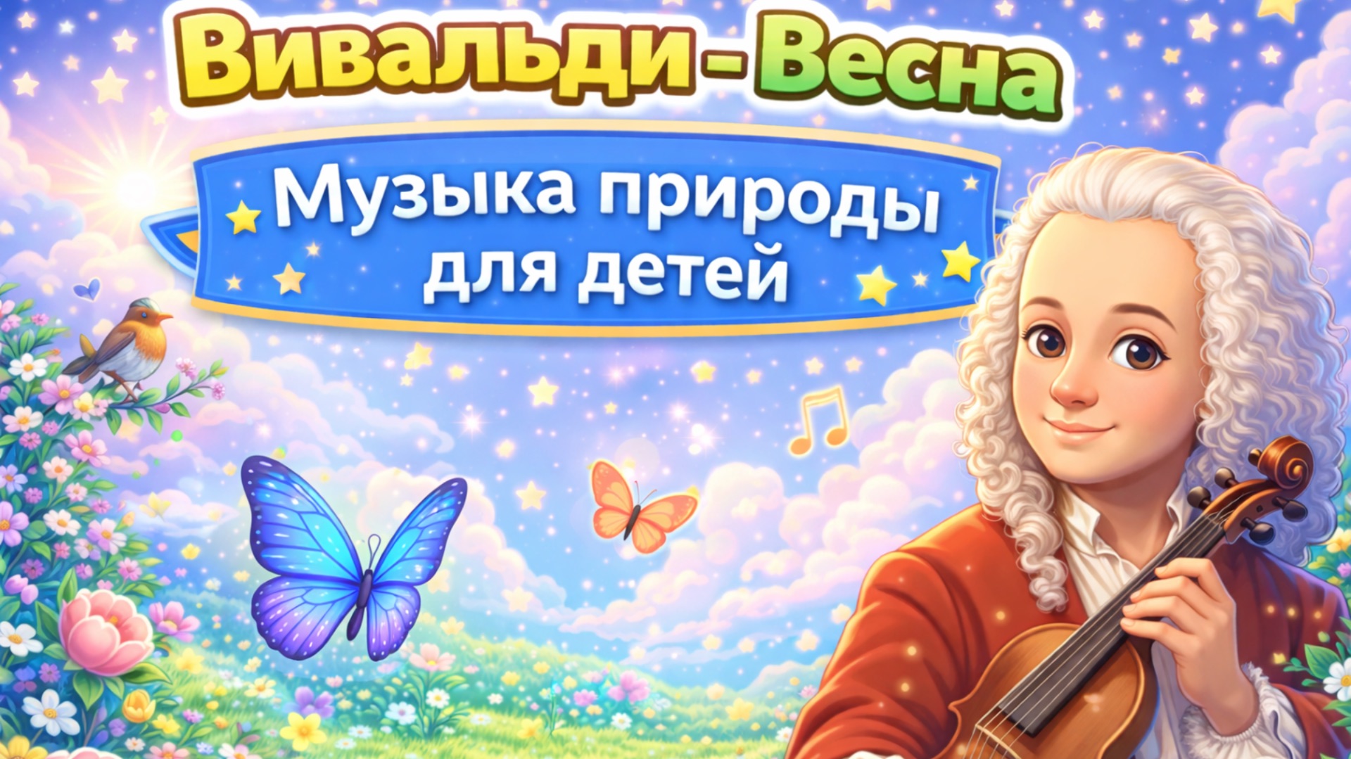 Вивальди – Весна | Музыка природы для детей смотреть онлайн