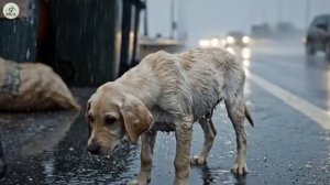 Спасение брошенной матери-лабрадорши, запертой в мешке