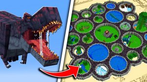 Я Поймал НАСТОЯЩИХ ДИНОЗАВРОВ в Майнкрафт Хардкор и ПОСТРОИЛ для Них ЗООПАРК! Minecraft Дакплей