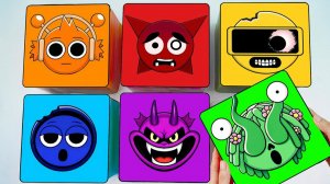 Мультики для детей 💖 Угадай, какой Спрунки 💖 Спрунки выпадет из кубиков. Мультики для малышей