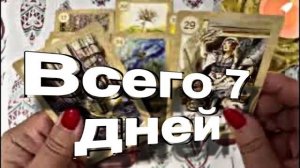 ТАРО РАСКЛАД☘️❤️ ВСЕГО 7 ДНЕЙ - И ЭТО ПРОИЗОЙДЕТ!