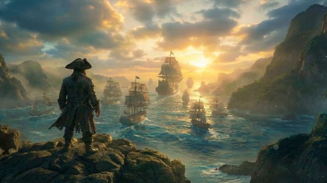 Пиратское королевство - Расслабляющая музыка и атмосфера пиратской бухты, фоновая музыка смотреть онлайн