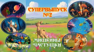 Мишкины частушки. 🐻🦌🌲 Супервыпуск №2. Прикольные мультики про зверей. Песня медведя. Танец оленя.