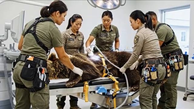 Спасение бурого медведя, который несколько дней был прикован цепью смотреть онлайн