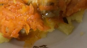 Простой ужин из картошки и минтая.