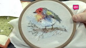 Приемы текстильной акварели. Ручная работа